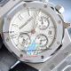 HBF replica audemars piguet royal oak chronograph white silver dial stainless steel watch (8)_th.jpg